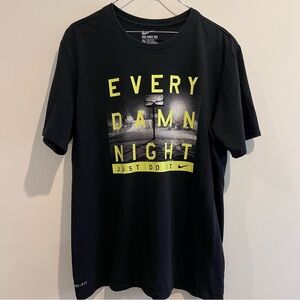 Nike Every Damn‎ Night basketball graphic Men's T-Shirt size L